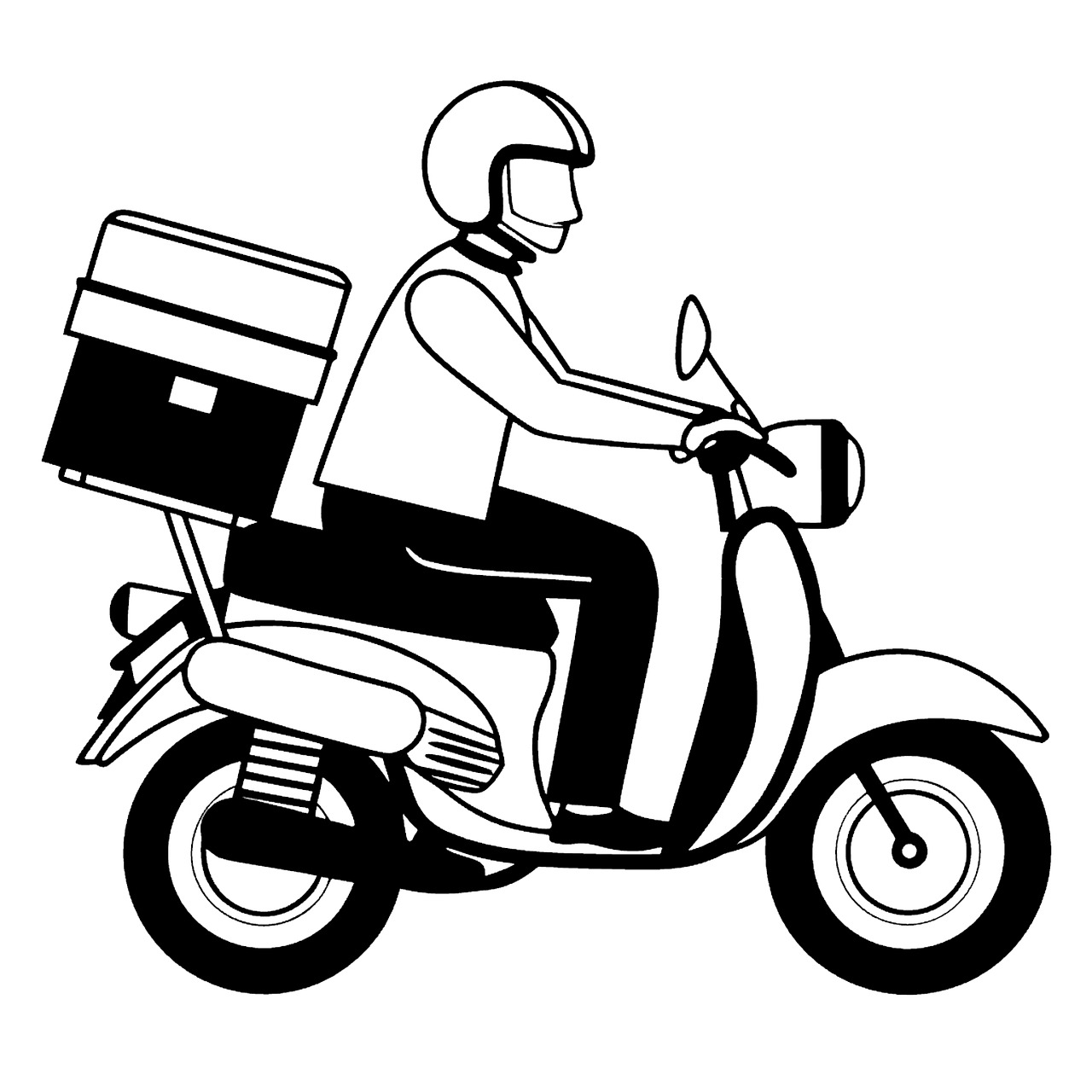 Download Food Delivery, Delivery Rider, Motorcycle Delivery. Royalty ...