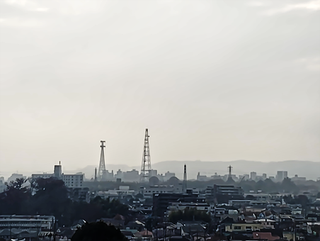 Cidade, Construções, Arvores, Céu