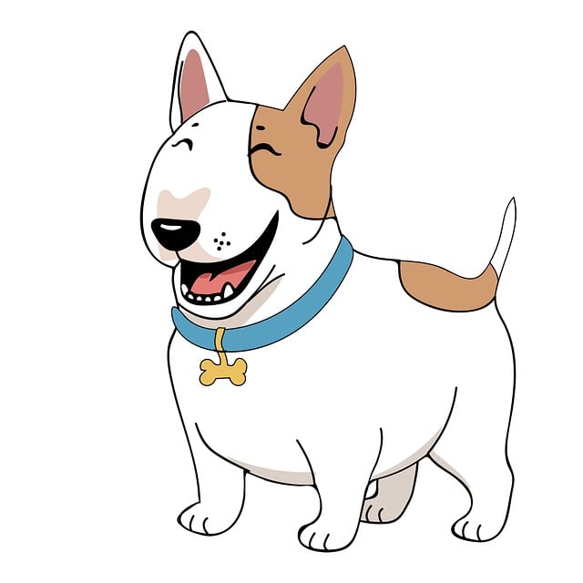 Free dog bull terrier nature illustration