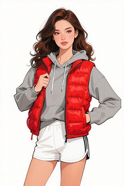 Free fashion sketch beautiful woman 32 years old illustration