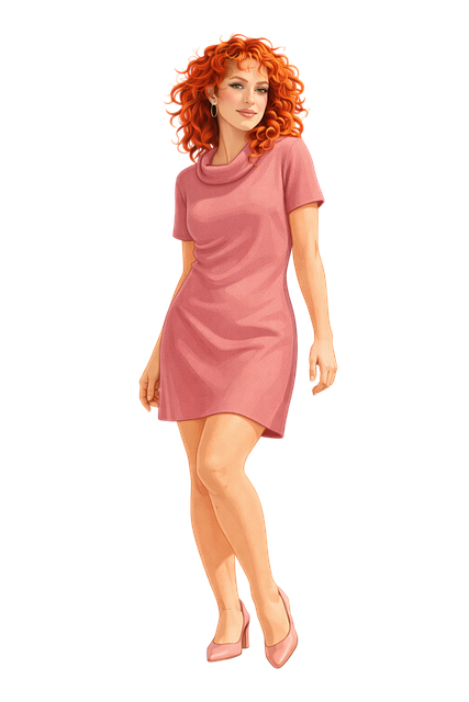 Free redhead woman curly hair female illustration vector