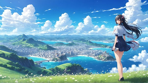 Free Nature Girl illustration and picture