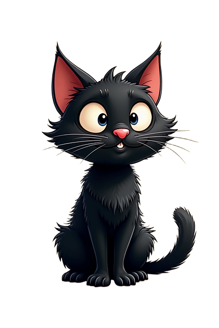 Free cat mascot animal illustration