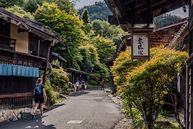 Japan, Dorf, Traditionell, Herbst