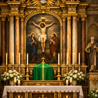 Free Catholic Altar illustration and picture