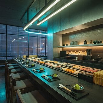 Sushi, Lebensmittel, Restaurant