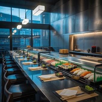 Sushi, Lebensmittel, Restaurant
