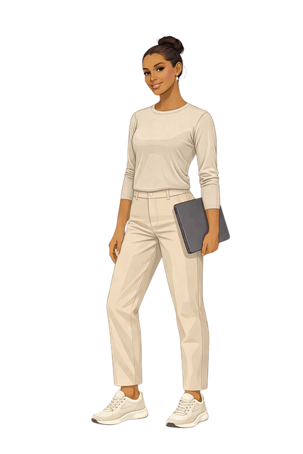Free young woman professional woman modern lifestyle vector