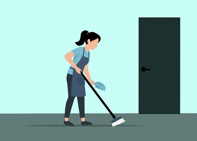 Free cleaning home woman vector