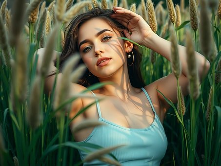 Free Woman Field illustration and picture