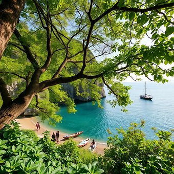 Free Beach Ocean illustration and picture