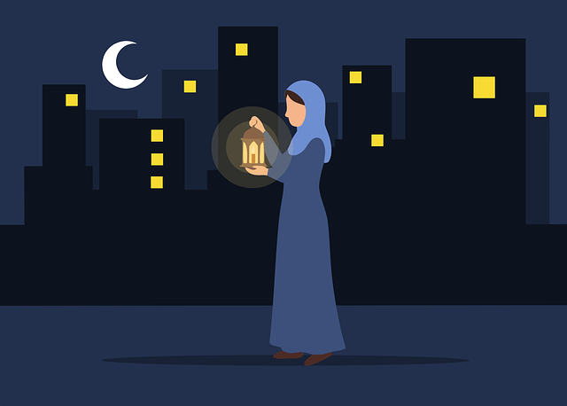 Free lantern ramadan muslim illustration