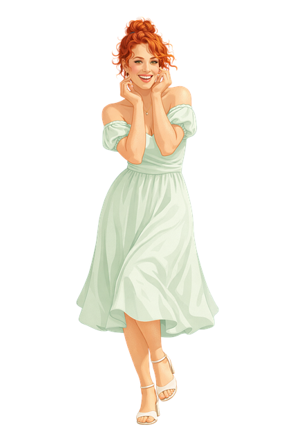 Free redhead woman smiling vector