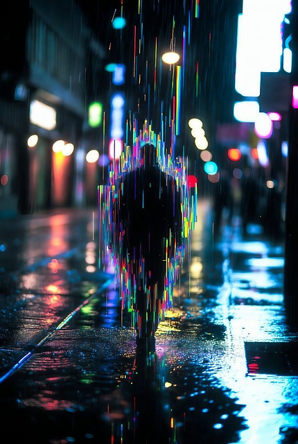 Free Night Scene Cyberpunk illustration and picture