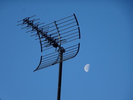 Free Antenna With Moon Waning Moon photo and picture