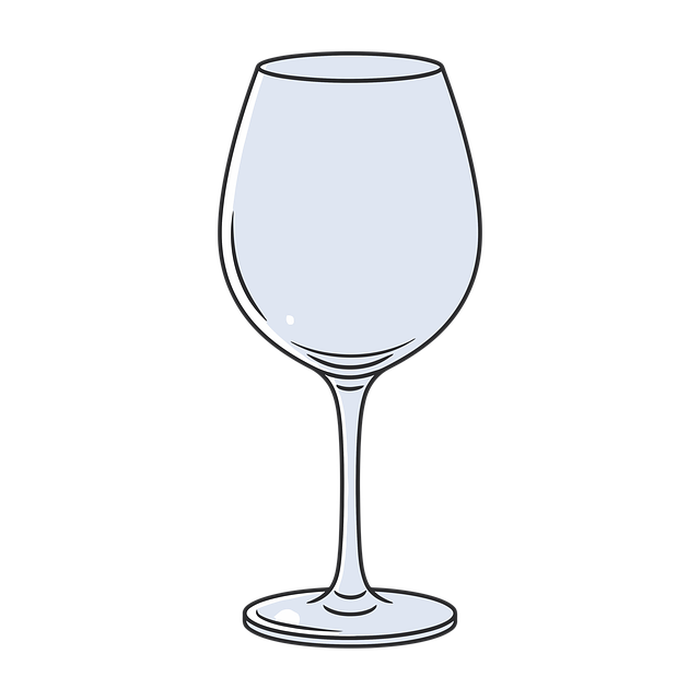 Free cartoon wine glass art illustration