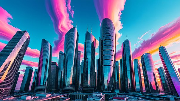 Free Surreal City illustration and picture