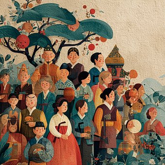 Diversität, Menschen, Kultur, Hanbok