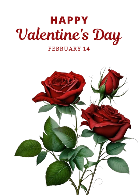 Rød Rose, Valentinsdag, 14. Februar
