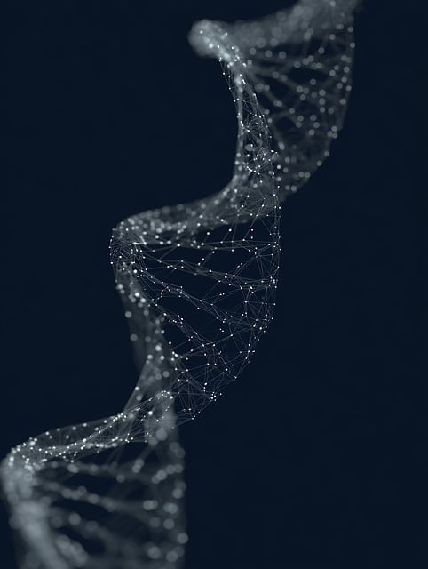 Free ai generated dna helix illustration
