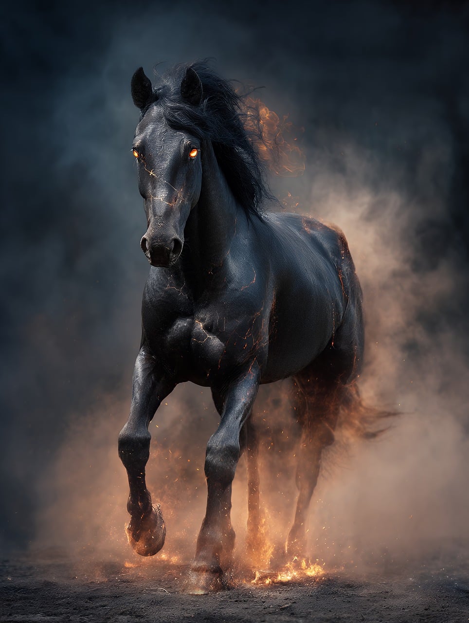 Download Horse, Fire, Flames. Royalty-Free Stock Illustration Image ...