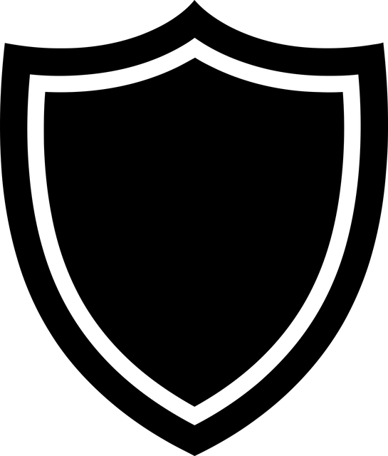 Free shield icon black vector