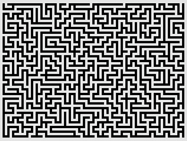Labirint, Alb-Negru, Complex, Puzzle