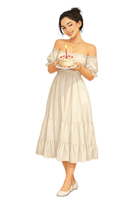 Free woman young woman cake vector
