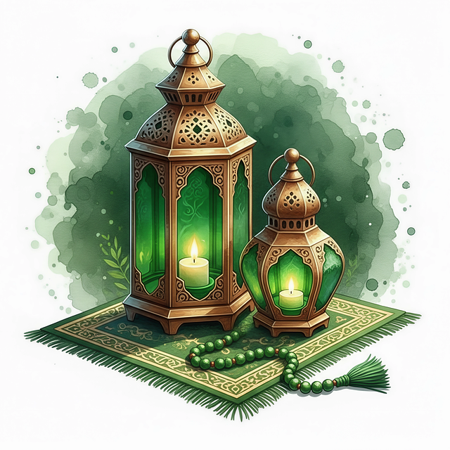 ramadan, lantern, islamic, candle, prayer, mosque, quran, tasbih, spiritual, eid, decor, arabic, light, gold