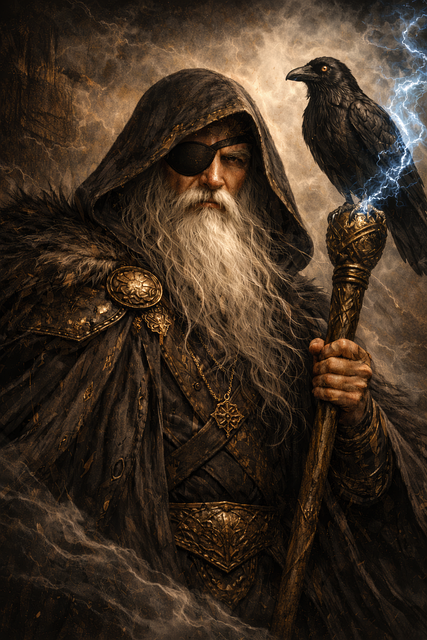 Free Odin Viking illustration and picture