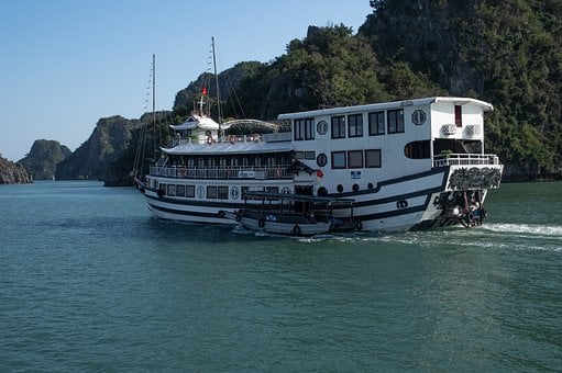 Vietnam, Záliv Halong, Halong, Čln