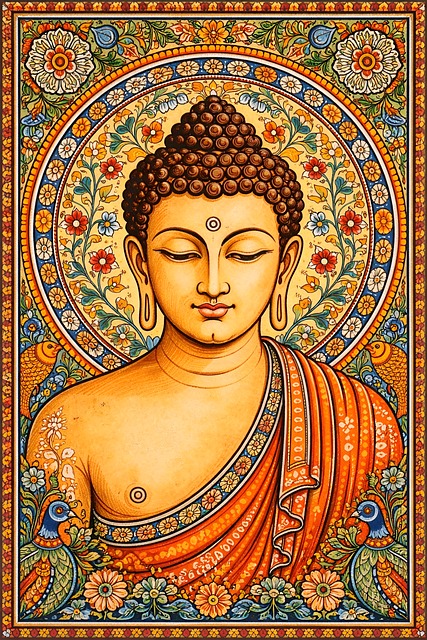 Free buddha buddhism meditation illustration