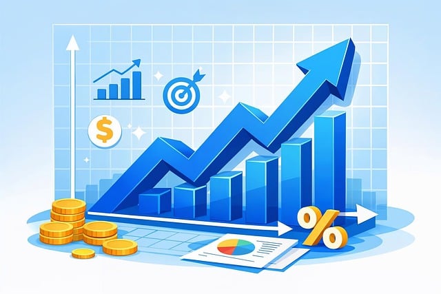 Free business growth chart illustration