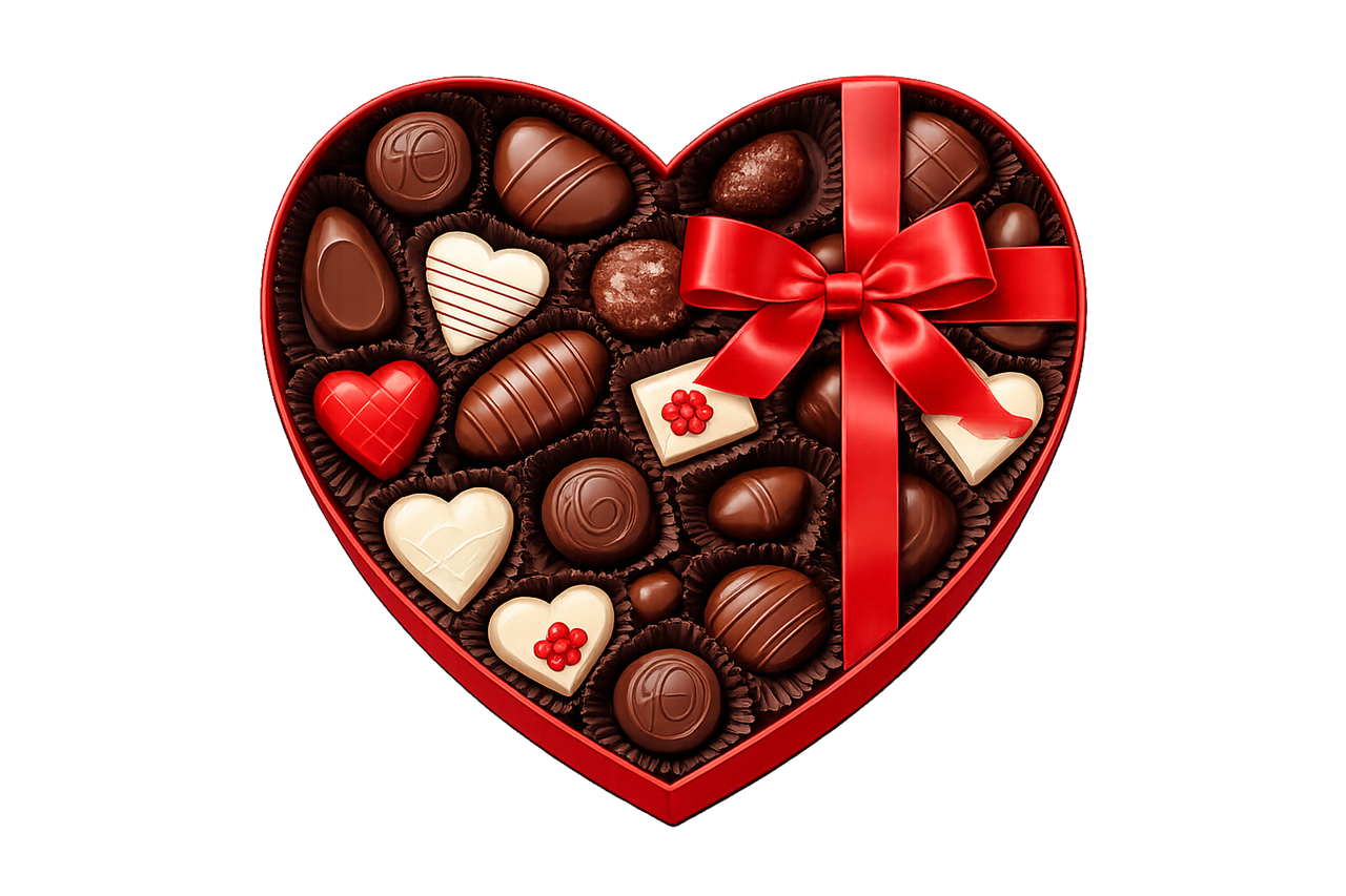 Chocolade Doos, Hartvormige Chocolaatjes