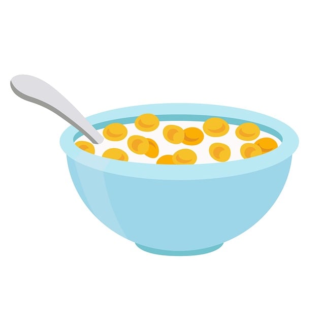 Free food breakfast cereal vector