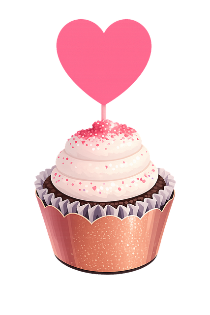 Cupcake Illustratie, Chocolade Cupcake