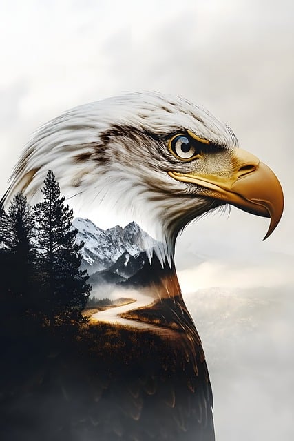 Free eagle liberty transformation illustration