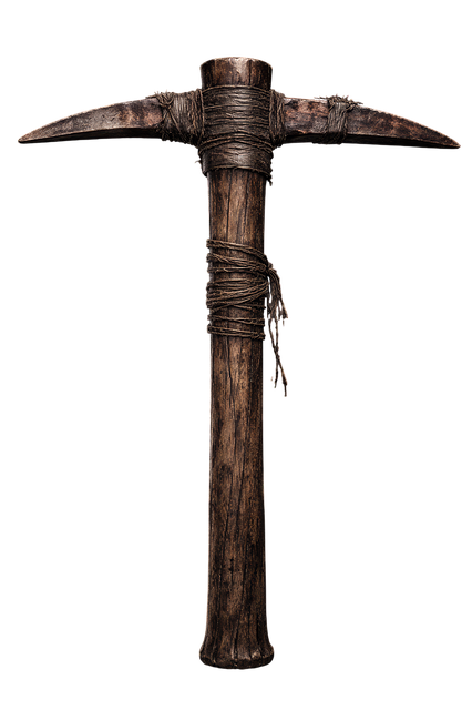 Free pickaxe ancient tool primitive weapon illustration