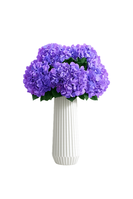 Free purple hydrangeas floral bouquet romantic flowers vector