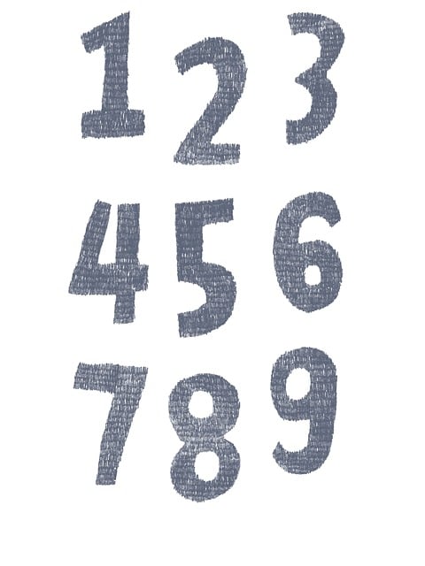 Free Numbers Illustration photo and picture