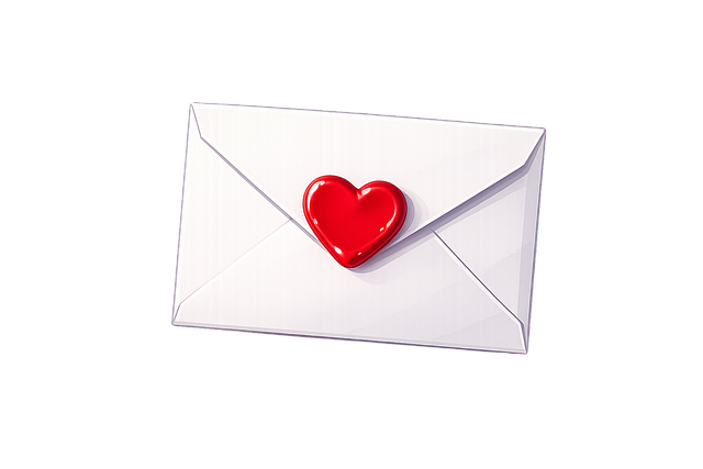 Liebesbrief, Briefumschlag, Rotes Herz