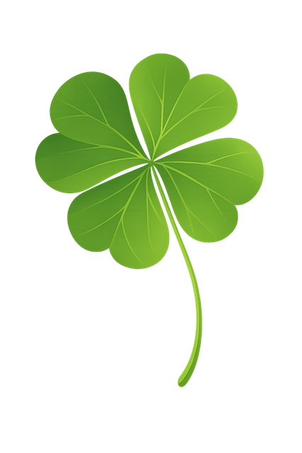 Free four leaf clover lucky clover shamrock leaf vector