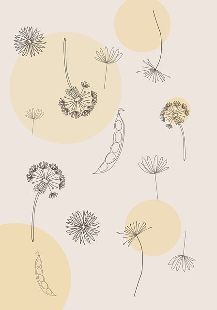 Free scrapbook seeds nature illustration