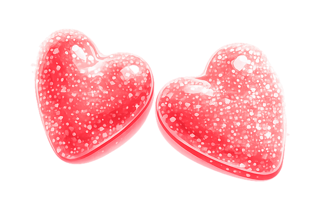Free heart candy sugar heart pink hearts vector