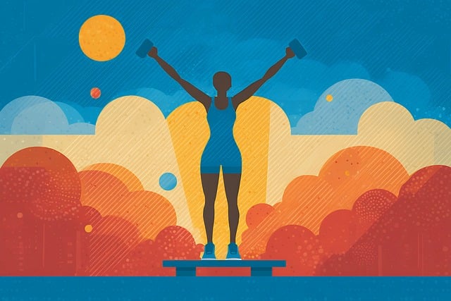 Free woman silhouette fitness illustration