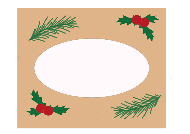 Free label christmas gifts illustration
