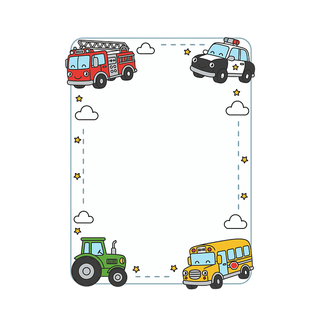 Free frame border cartoon illustration