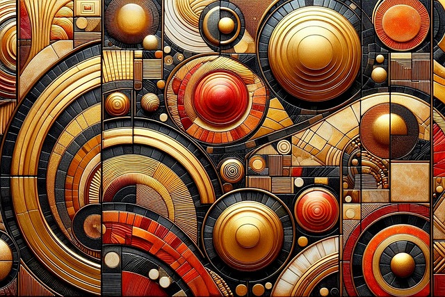Free design wall mosaic illustration