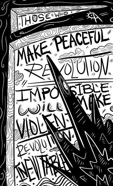 Plakat, Revolution, Kreativ, Voldelig