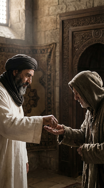 Free charity giving alms sadaqah illustration